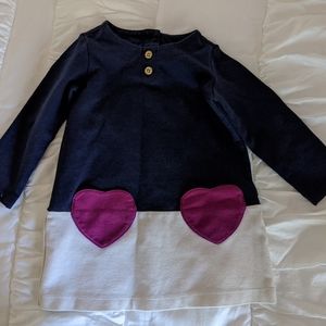Gymboree heart pocket dress 24m
